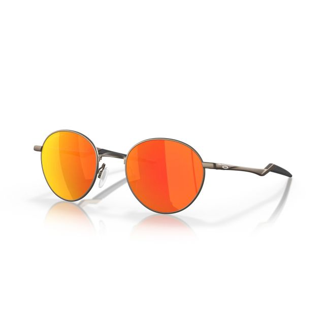 Oakley Terrigal Sunglasses Satin Pewter Frame Prizm Ruby Polarized Lens