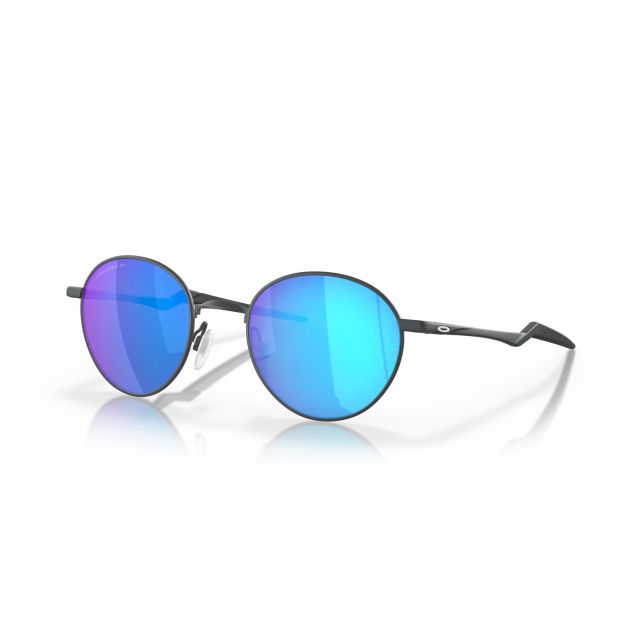 Oakley Terrigal Sunglasses Satin Light Steel Frame Prizm Sapphire Polarized Lens